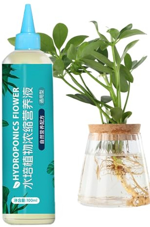 Hydroponic Plant Food, Liquid Plant Fertilizer, Slow Release Formula, 110ml, Ideal for Fruit, Flowers, Houseplants, Vegetable Propagation, Gardening, and Hydroponics