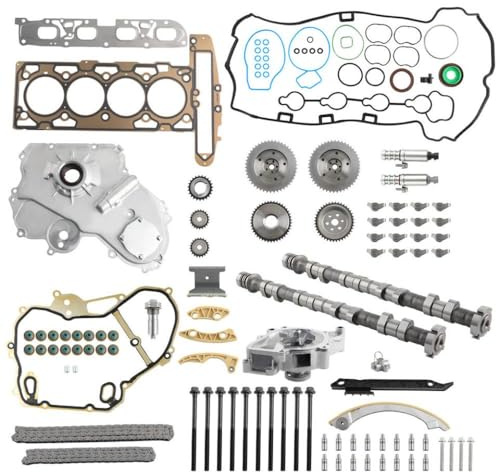 2 pcs sollevatori 'albero a camme e set di catena di distribuzione compatibili con motori da 2,4 litri adatti a lacrosse Regal Verano Modelli Numeri di parte 12634844 12608300