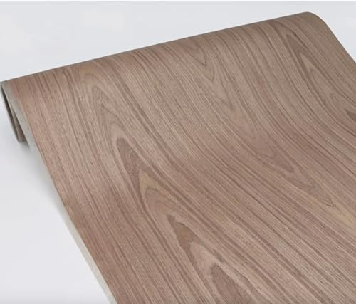 Feuilles de placage en bois de noyer noir 2,5 m Base non tissée 58 cm de large 0,25 mm d'épaisseur Idéal pour les projets de bricolage, la fabrication de meubles, les travaux manuels, la décoration