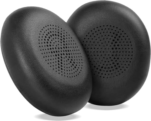 Replacement Ear Pads for Jabra Evolve2 65, Elite 45h, Evolve2 65 (65MS 65UC USB) Headphones,Evolve2 40 (40UC 40MS USB) On-EarWireless HeadphonesEar Pads Cushions with Softer Protein Leather-black