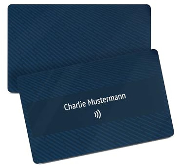 Personalisierte NFC-vCard, digitale Visitenkarte mit NFC, PVC, 85,6 x 54 mm