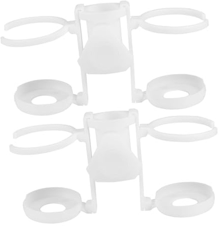 DIYEAH Portavasos para Sombrilla de Playa white de Plástico, 2 Piezas