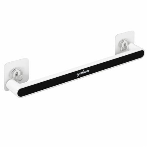 Porta Asciugamani Adesivo 46 cm Senza Fori – Porta Asciugamani Bagno da Parete, Installazione Senza Trapano, Acciaio Resistente, per Bagno e Cucina