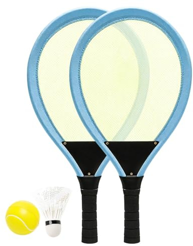 Badminton-set för barn – 21,26 tum paddel | bärbar inomhus utomhus racketleksak, barnsportträningsset, bakgårdslekar, familjeaktivitetsset för och flickor i åldern V