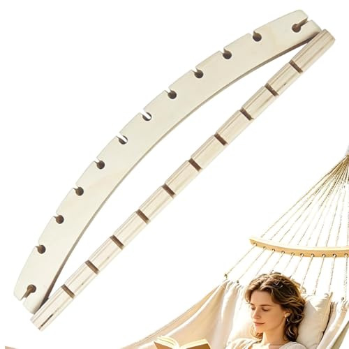 Hängematten-Spreizer 2er-Set Holz – Abnehmbare Ersatzstangen Mit 12 Löchern | Stabiler Spreizstab Für Camping, Terrasse, Garten, Balkon & Outdoor Entspannung