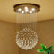 Saint Mossi Lustre moderne K9 gouttelettes de cristal lustre de plafond LED encastré lustre salle à manger salle à manger salon 6 GU10 Ampoule LED nécessaire h81cm X d45cm
