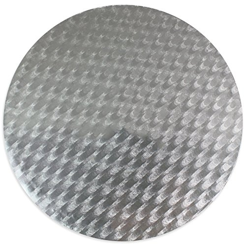 PME CCR818 Tarjeta Redonda para Tartas de 22 cm, Cartón, Plateado