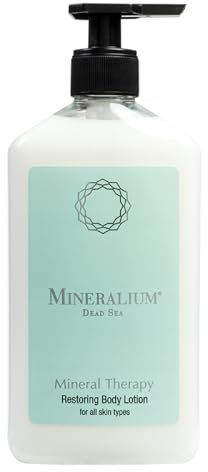 Mineralium - Lozione Idratante per il Corpo ai Minerali del Mar Morto - Nutre e Illumina la Pelle - Olio di Mandorle Dolci e Vitamina E - Senza Solfati né Parabeni - 400ml