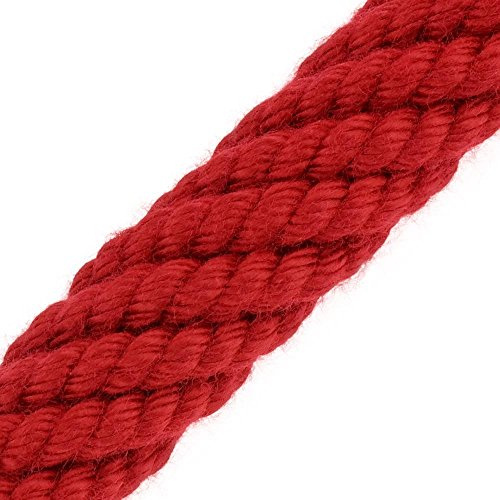 Kanirope® Handlaufseil Absperrseil ACRYL ø40mm Meterware (Lfm. am Stück) Rot