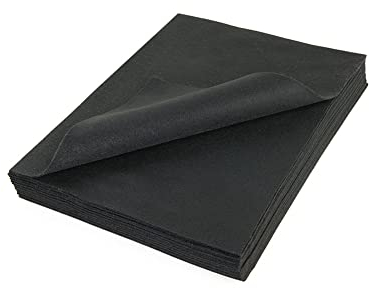The Felt Store - Bastelfilz Filzzuschnitte in schwarz aus synthetischem Filz 26 Stück
