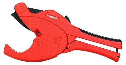 Nerrad Tools NT5063 Raptor Ratchet Action Plastic/Multi-Layer Tube Cutter, Red/Black, 63 mm