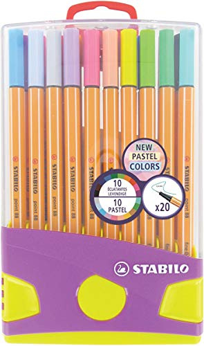 STABILO POINT 88 PASTEL ET 20X