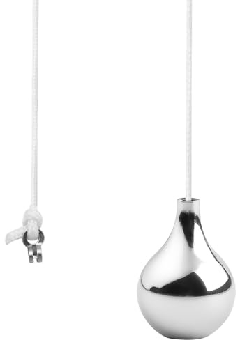 NewZC SFTlite Schnurzug Teardrop Jalousie Zug/Verlängerung mit Schnuranschluss 150 cm lang Bad WC Schalter Deckenventilator Lichtzugschnur - Chrom
