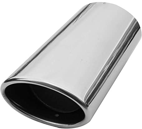 Universal Auspuffblende Endrohr Sport Schalldämpfer Edelstahl Ø 55mm Chrom