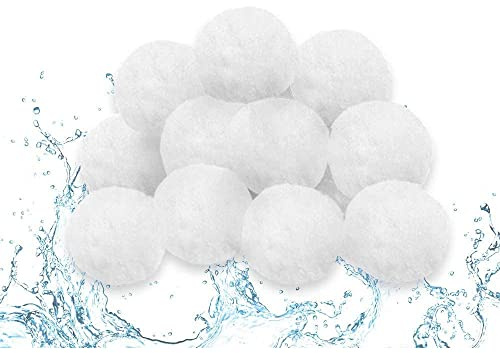 UISEBRT Filterbollar, pool för sandfiltersystem – 700 g filterbollar sandfilter ersätter 25 kg filtersand, lämplig för pool, filterpump (700 g)