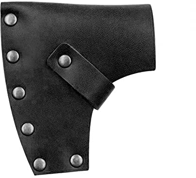 MiOYOOW Gaine de Hache, Housse Lame Hache en Cuir Étui Protection Hache Sac Brun Hache avec Sangle Réglable pour Extérieur Camping Randonnée Chasse