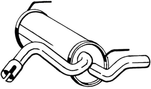 BOSAL Endschalldämpfer 185-499 | Kompatibel mit: OPEL ZAFIRA TOURER C