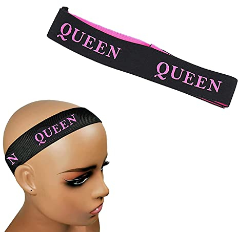 2pcs Adjustable Elastic Head Band, Wig Lace Melting Bands Melt Straps with Queen Edge Wrap Front Wig Wrap Bands