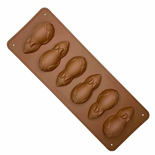 Selecto Bake Moules à chocolat en forme de souris en silicone anti-adhésif réutilisable pour gelée, crayons, gélatine, décoration de gâteau, savon, résine