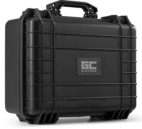 Power Dynamics GIGcase12 Maleta Rígida Universal con Interior de Espuma, Impermeable y Robusta – Estuche de Transporte Profesional para DJ, Fotografía, Cámara o Electrónica. Color Negro Resistente