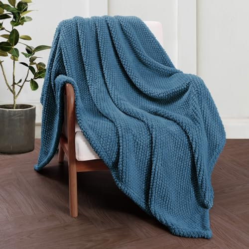 Whale Flotilla Kuscheldecke Decke, Flauschig Sofadecke Fleecedecke, Weiche und Warme Wohndecke Tagedecke für Jahreszeiten, 150x200 cm, Marineblau