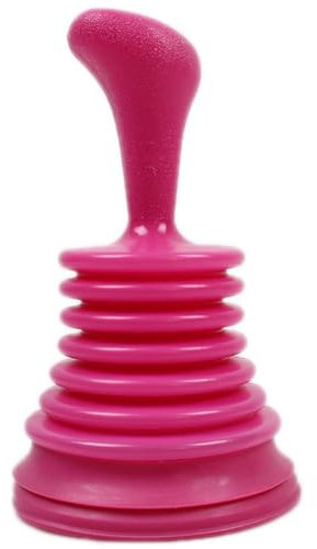 Flybloom Toilet Suction Plunger Home Kitchen Sink Plunger Blocked Toilet Bath Drain Unblock Sinks Pipe Cleaner,Rose Red