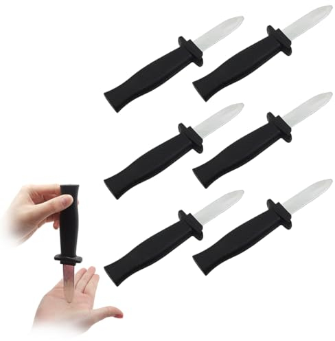NHPY 6 Pezzi Coltello Finto,Pugnale a Scomparsa in Plastica Coltellini Finti con Lame Retrattili Giocattoli a Scatto Magici per Scherzi Trucchi Giochi per Bambino Bomboniere Carnevale