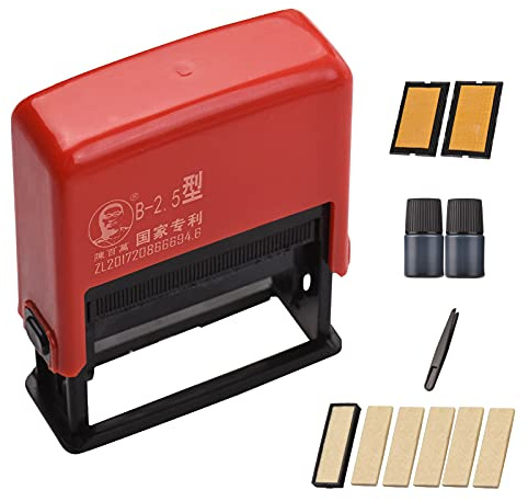 HUIOP Date Stamper,Portable Handheld Coding Machine Manual Date Stamp Printer Ink Date Printing for Food Plastic Bag Bottle Metal Cans Paper Production Expiry Date Print