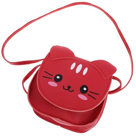 OATIPHO Katze Crossbodybag Für Teenager-mädchen Kleine Umhängetasche Aus Pu-Leder Katzen-Cartoon-Design Schultertasche Für Alltag Und Partys