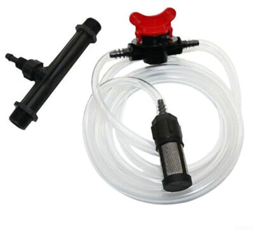 1/2 Riego Venturi Fertilizante Inyector Conveniente Y Eficaz Inyección de Fertilizante Venturi Kit con Tubo de Agua, Interruptor Y Filtro