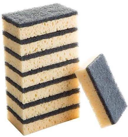 minkissy Multi-Purpose Scouring Pads 16pcs High Density Sponge Wipes for Kitchen Dish Utensils Cleaning Dish Washing Sponge Sponge Cleaner Sponge for Cleaning