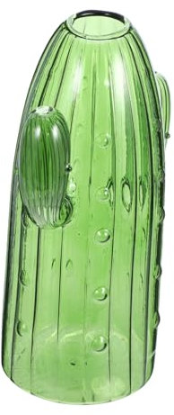 Cabilock Vase en Verre Cactus Hydroponique Unique pour Décoration Intérieure Moderne Vase À Fleurs Transparent pour Centre De Table Créatif