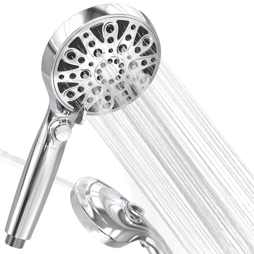 SURFOU Soffione Doccia, 8+2 Getti Spray Anticalcare Soffioni Spruzzino, Doccino Cornetta Multifunctional, Doccetta Filtro Adjustment Docce Showerhead Turboshower Bagno