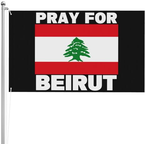 Bandiera 4x6, bandiera di preghiera di Beirut, esposizione festiva