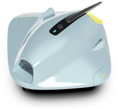 PoolMr Poolroboter Kabellos Poolsauger Akku 40W Power & 90 Min Laufzeit - Saugroboter Pool Mit Doppelfiltersystem & Hindernis-Überwindung für Ebene Pools Bis 149 ㎡ Reinigt Effektiv Blätter & Schlamm