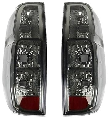 YMYYQW Antinebbia posteriore 1 paio di luci posteriori di colore fumé, stop, senza lampadina per Navara D40 2005 2006 2007 2008 2009 2010 2011 2012 2013 2014 2015