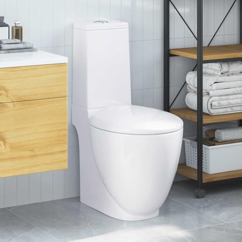 Générique Toilette en céramique Ronde Écoulement d'eau au Fond Blanc,Quincaillerie,Plomberie,Équipements sanitaires,Toilettes & bidets,Toilettes,Blanc,44.25 KG,3059888