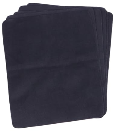 Yardenfun 6 Piezas Paños de Limpieza de Microfibra para Gafas Pantallas Móviles y Lentes Reutilizables Suaves y Absorbentes para Joyas Cámaras y Objetos Delicados Color Negro