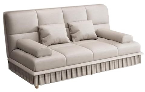 Modern Dubbel användning Multifunktionell hopfällbar bäddsoffa, liten lägenhetsdesign, vardagsrum Sovfåtölj(Vit)