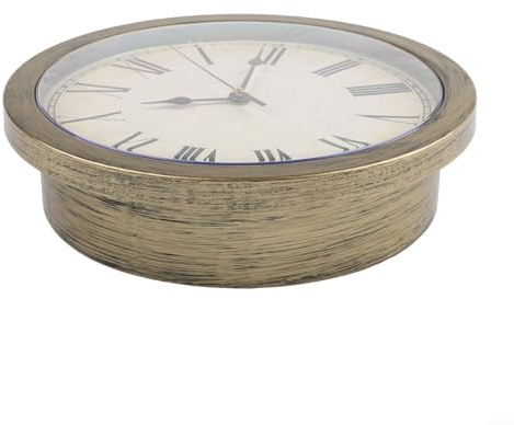 Cassaforte per orologio da parete con scomparto per gioielli e contanti, cassetta di sicurezza segreta per casa e ufficio, cassaforte da parete a batteria, 25 cm, oro o bianco (oro)
