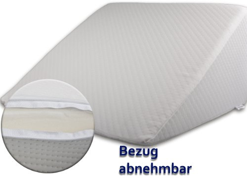 MARKENWARE Wasserbett Keilkissen mit Bezug in Farbe rot. Wasserbetten Zubehör