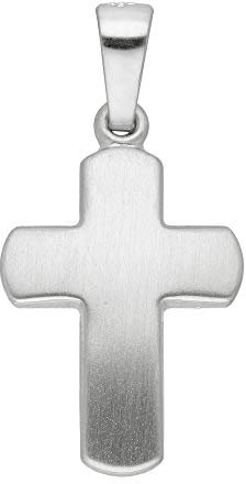 Gold Kreuz Anhänger 14 k 585 Weißgold