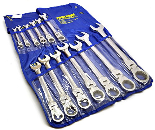 Flexi Head Ringschlüssel Umschaltknarre Ratsche, Groß, Torx, 13-Teilig, 8 mm, 32 mm, Metrische TE314