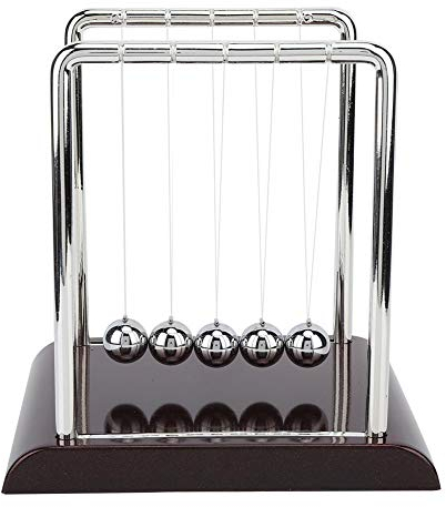 TOPINCN Cradle Solid Metal Physics Science Ball Balance Pendentif oscillant Jouet à Boule magnétique pour la décoration du Bureau de la Maison (L)