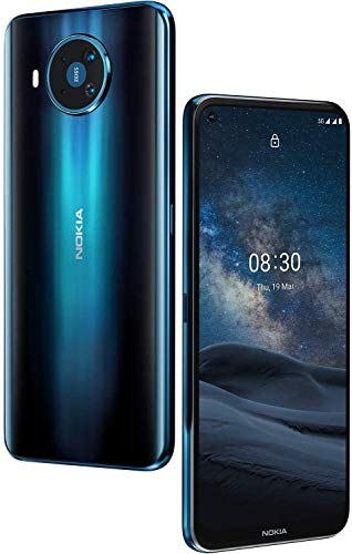 Nokia 8.3 Smartphone Débloqué 5G - (Ecran : 6,81 Pouces – 8 Go RAM – 128 Go ROM - Double Nano SIM - Android) Bleu [Version Française]