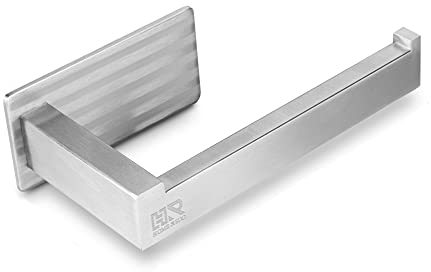 Toilettenpapierhalter ohne Bohren aus Rostfreiem Edelstahl - Selbstklebender Klopapierhalter für WC und Badezimmer