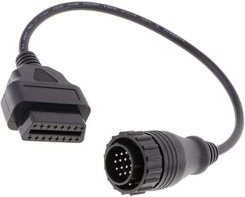 Multibao 14Pin OBD male to OBDII 16 Pin Female Adapter Connector Cable Compatible with Mercedes Benz