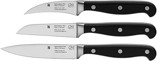 WMF Spitzenklasse Plus Messerset 3teilig, Made in Germany, 3 Messer geschmiedet, Küchenmesser Set, Spezialklingenstahl