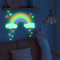 Etoiles Phosphorescentes Plafond Arc-en-ciel Et Etoiles Lumineuses Autocollants Stickers Muraux Enfants Etoile Fluorescente pour Bébé Chambres d'Enfants Fille Garcon Plafond Décoration