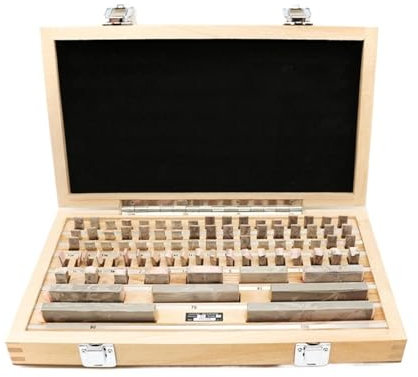 FUNTLY endmaße Set 83 Teile/Satz 0 Grade Block Gauge Test Messschieber Blöcke high-Speed-Stahl Block Gauge, metrische Block Gauge